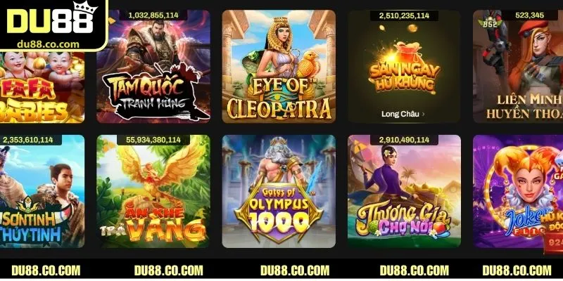Top slot hấp dẫn, nhanh rinh quà tại DU88
